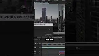 Place Text Behind Subject In After Effects #shorts