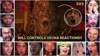 Reactors Reacting To Will Controls Vecna | Stranger Things 5x5 Reaction Mashup