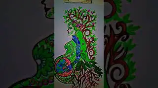 mother nature drawing #drawing #art #craft #creativity #trending #nature #earth #healing