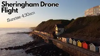 Sheringham, North Norfolk -  Drone Flight - Sunrise at 4:30am