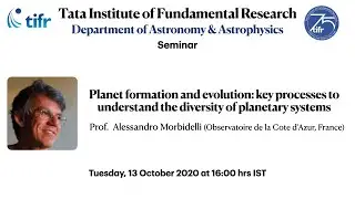 DAA Seminar by Prof. Alessandro Morbidelli (Observatoire de la Cote d'Azur, France)