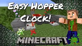 Gob's Quickies - Minecraft Tutorial - Redstone for beginners - Easy Redstone Hopper Clock!