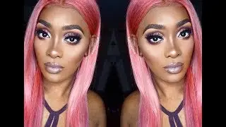 GLITTER CUT CREASE | PINK WIG