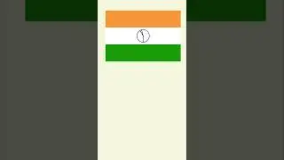 Indian National Flag | Python | Code  #india #flag  #python #code