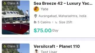 Yate Multivendor Boat Rental Flutter App with Admin Panel