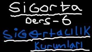 SEGEM Teknik Personel Yeterlilik Sınavı Konu Anlatımı - Ders 6 ( Sigortacılık Kurumları)