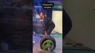 150kg heavy deadlift #age15