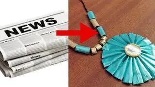 DIY Paper Jewellery making |  Newspaper Jewellery making | Creative idea