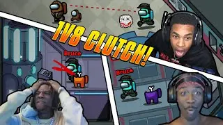 The Craziest 1v8 Clutch against Soulja Boy in AMONG US w/ YBN Almighty Jay...