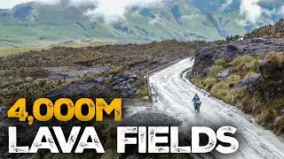 Conquering 4000m on our Motorcycles Through Lava Fields  | Episode 5