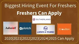 KnowBe4 , L&T , Plotch.ai , Sutherland , Aabasoft  |2021,  2022 , 2023 , 2024  jobs