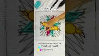 #modernquilting #freemotionquilting #quilting #quiltingdesign #machinequilting #customquilting #art