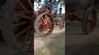A drive by steaming #steam #steampowered #tractionengine #horsepower