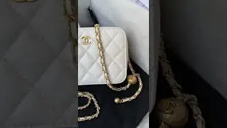 #sale  vintage chanel camera bag with tassel white