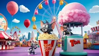 Tom and Jerry City Carnival Chaos 🎡🎠 | Funny Chase & Cartoon Fun for Kids