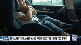 Study shows many parents transition away from booster seats too early