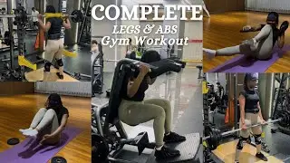 Lower Body & Abs Workout | Complete Gym Workout Routine #gym #fitness #roadto1k 