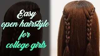Easy Open Hairstyle For College Girls | Open Hairstyles For Girls | Paa Women