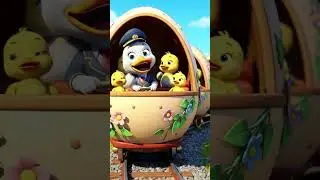 Cute duckling train ride l #ai #cute #duck #duckrescue #animaldance #shortsfeed #shorts