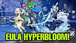 Eula Hypercarry? No, This is Eula Hyperbloom! | C0 Nahida & Eula Genshin Impact Spiral Abyss 3.7