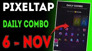 Pixel Tap Daily Combo 6 November 2024 | Today Pixeltap By Pixelverse Daily Combo | AGP | #pixeltap