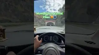 Driving Through India&rsquo;s Most Beautiful Tunnel 🇮🇳 | Mumbai Pune Expressway. #MumbaiPuneExpressway