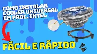 🚩Como Instalar o COOLER UNIVERSAL em processadores INTEL