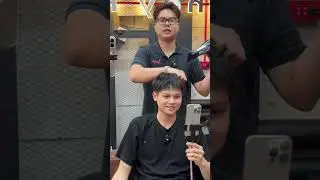 Thầy T&agrave;i vuốt Ivy Sidepart cho Chủ tịch Ironcap #hairstyle #thinhhanh #barber #beautytok #lamdep