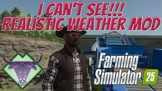I CAN'T SEE!!! - Realistic Weather Mod | Farming Simulator 25