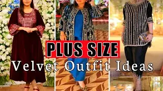 Fabulous Velvet Outfit Ideas For Plus Size Women || Plus Size Velvet Dresses || by Look Stylish