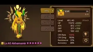 Amir (Wind Ifrit) Test - Summoners War
