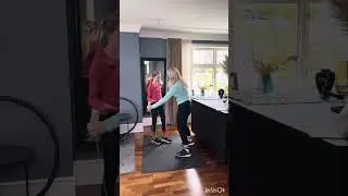 Ta en effektiv og knallg&oslash;y 4 min Tabata &oslash;kt sammen med meg og Victoria 💞✨🫶🏻🤩
