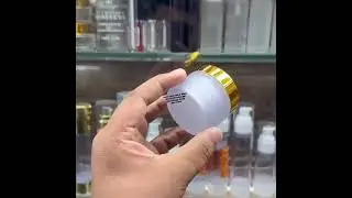 50GM FROSTED ACRYLIC JAR PLASTIC GOLDEN CAP #plasticjars #FOODPACKAGING