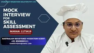 Part1 Mock Interview for Australia Skill Assessment Chef | #immigration #youtube #viral #trending