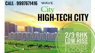 Wave City Ghaziabad NH-24  | 2Bhk low rise Furnished Flats in wave executive floors and centre Park