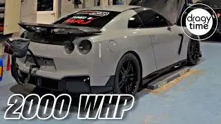 2000 WHP Nissan GT-R R35 | Extreme fast acceleration from 0-398 Km/h (247 mph) 