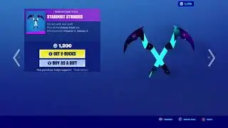 *NEW* STARDUST STRIKERS DUAL-PICKAXE IN FORTNITE! (GALAXY AXES)