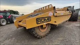 ROME RP-2412HDE PULL-TYPE PAN PULL SCRAPER  For Sale