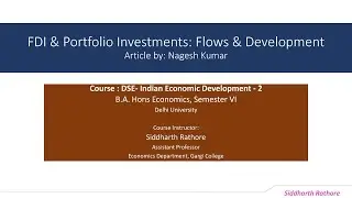 FDI flows in India