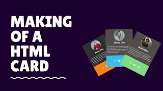 How to make a web card by HTML and CSS | With free source code | @codeWithMood