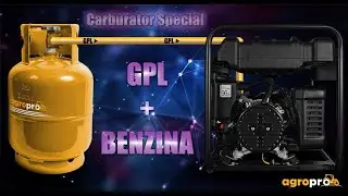 Generator de curent profesional AgroPro THOR GG 3400E 3 KVA cu carburator hibrid GPL/Benzina