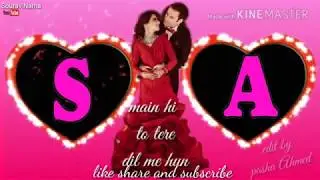 💕A love s letter Whatsapp status💕|s a love status||S love A with cute romantic song status❤