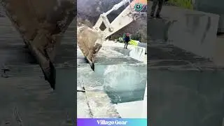 Excavator Playing with GIANT Building Blocks!😂 So Powerful! #excavator #quarrylife #satisfyingvideo