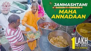 Sri Krishna Janmashtami 1 Lakh Free Meals Maha Annadaan  by ISKCON Attapur #foodforlife #iskcon