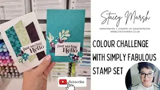 Watch it Wednesday with a Stampin' Up! Colour Challenge & Simply Fabulous Stamp Set