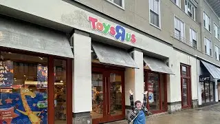 Lincoln is Not Too Impressed with Toy R Us-Movie Theater Experience Seeing David 