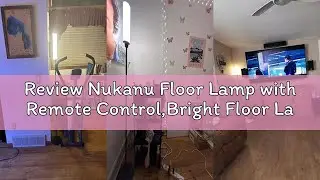 Review Nukanu Floor Lamp with Remote Control,Bright Floor Lamps for Living Room/Bedroom/Office, Step
