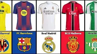 La Liga Club Jerseys for the 2025/26 Season