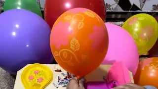 Electric Balloon Pump 100 Colourful Flowers Design and / Very very Biggest Balloons &?