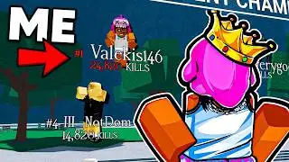 I Got #1 Leaderboard in The Strongest Battlegrounds.. (not clickbait)